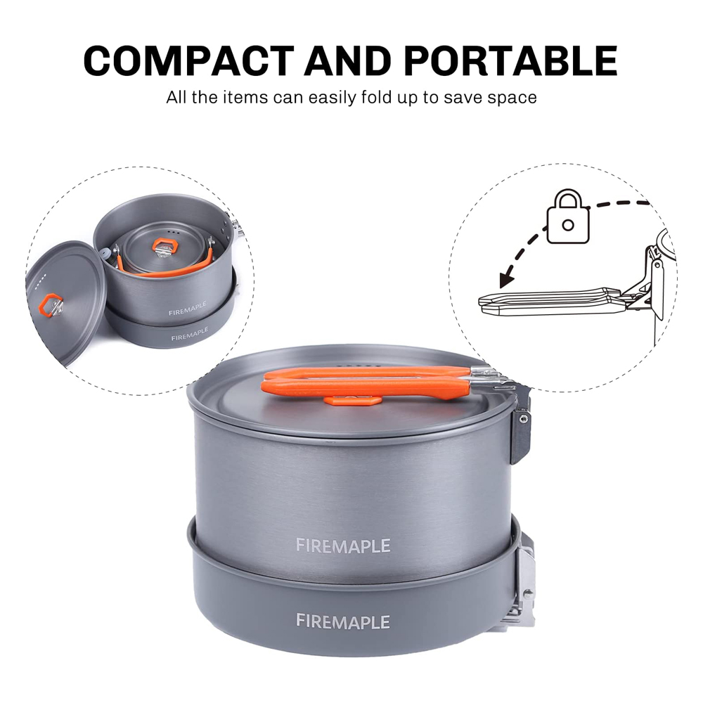 Fire Maple Camping Cookware Ut - Camping Cooking Set With Kettle ulasan dan harga