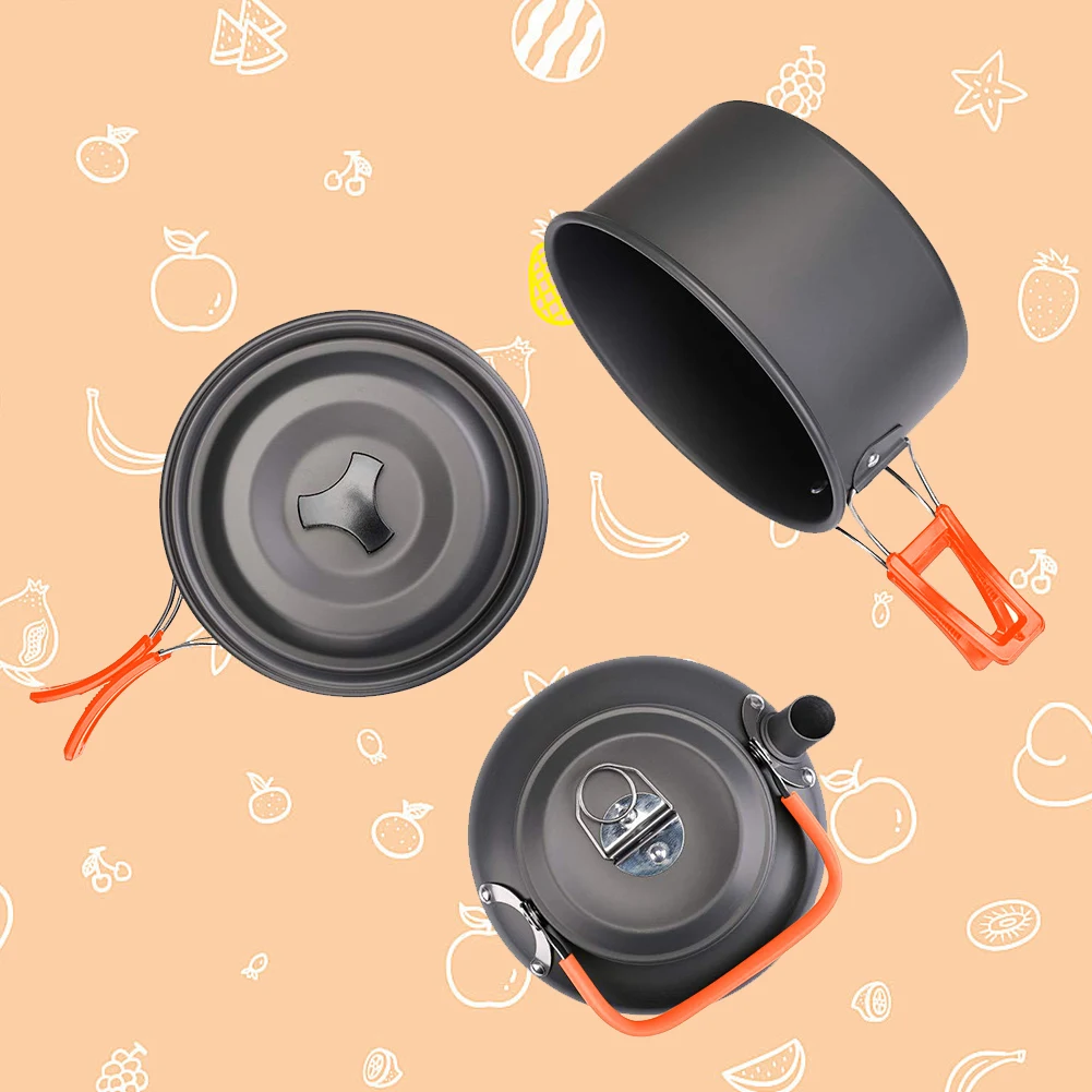 Camping Cookware Kit Kettle Po - Camping Cooking Set Stainless Steel ulasan dan harga