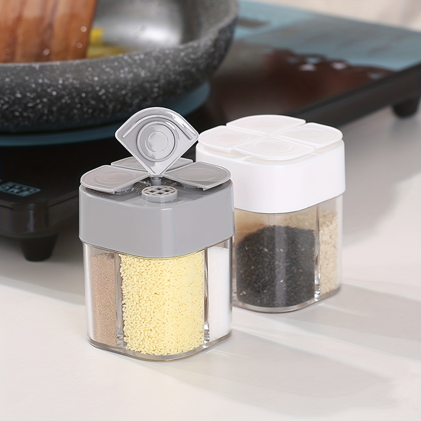 4in1 Camping Seasoning Shaker  - Camping Cooking Set Stainless Steel ulasan dan harga