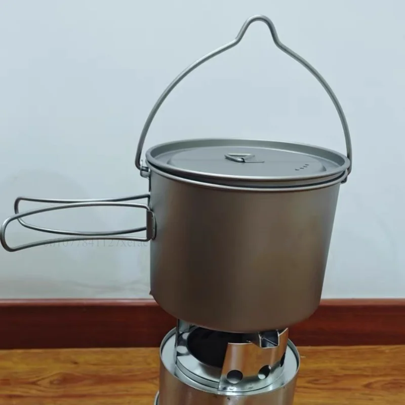 Pure Titanium Camping Cookware - Camping Hanging Cooking Pot ulasan dan harga