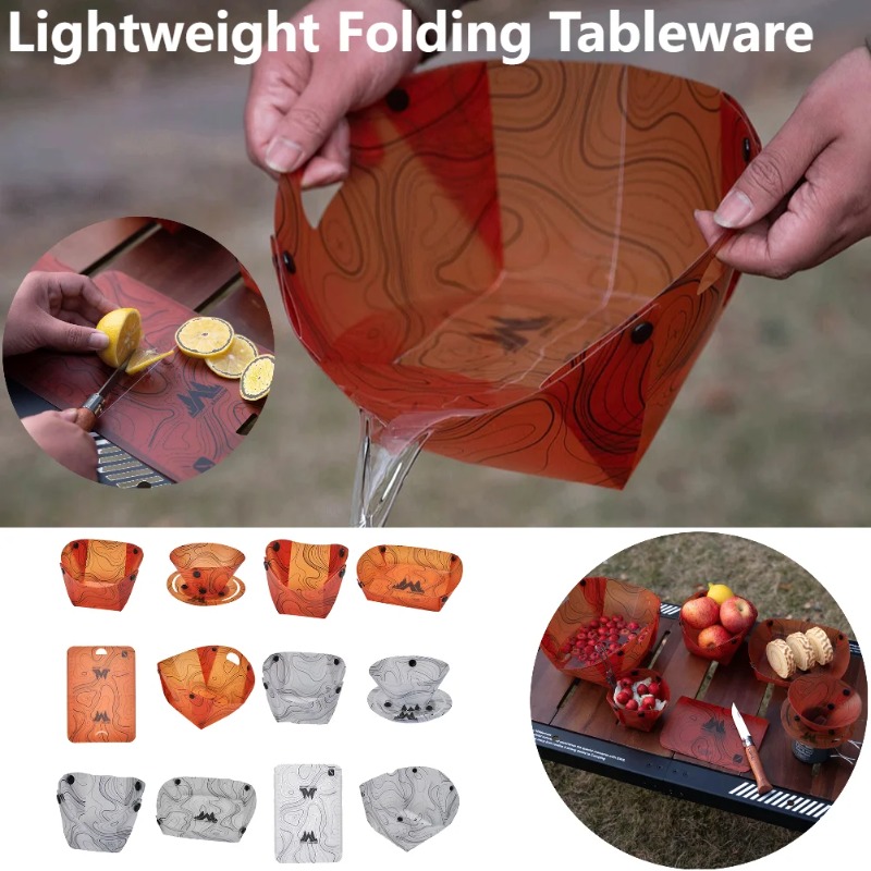 Foldable Camping Tableware Por - Camping Cooking Tray ulasan dan harga